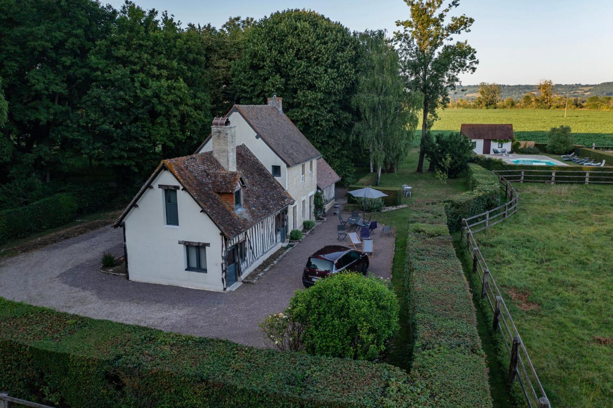 La Maison Corniere Bieville-en-Auge Exteriör bild